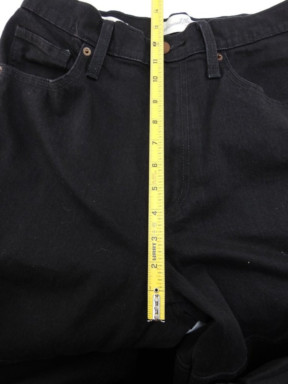 Universal Thread Black Cargo Jeans High Rise Straight Leg Womens Size 8R Y2K - Picture 8 of 9
